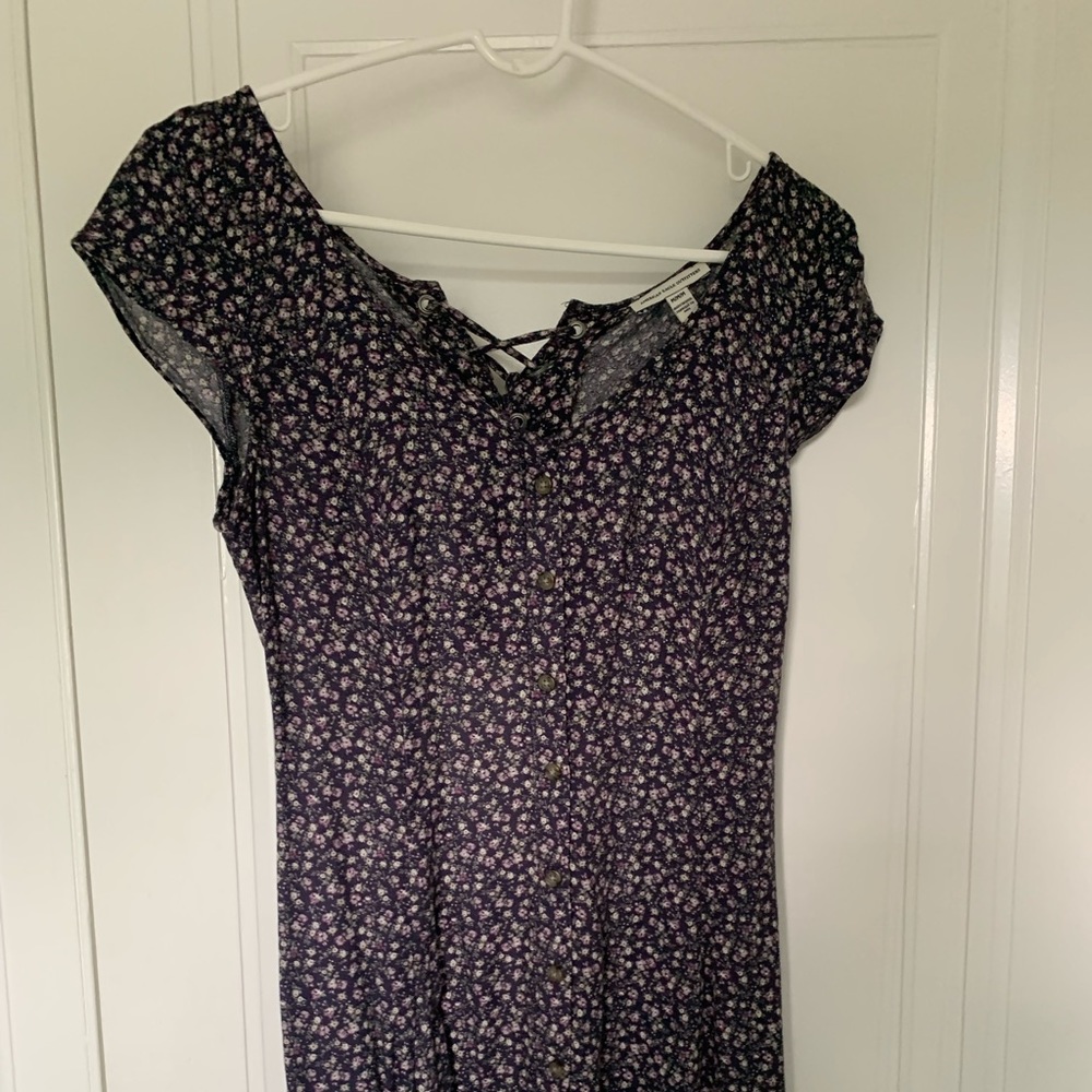 American Eagle Floral Skater Girl Dress